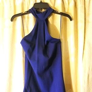 Navy blue mid dress